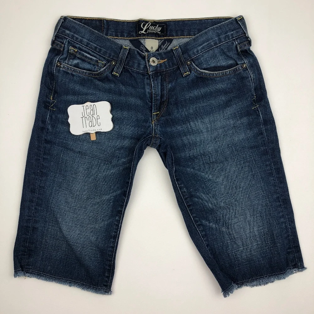 Lucky Brand Zoe Bermuda Crop Jean Shorts - Picture 1 of 7